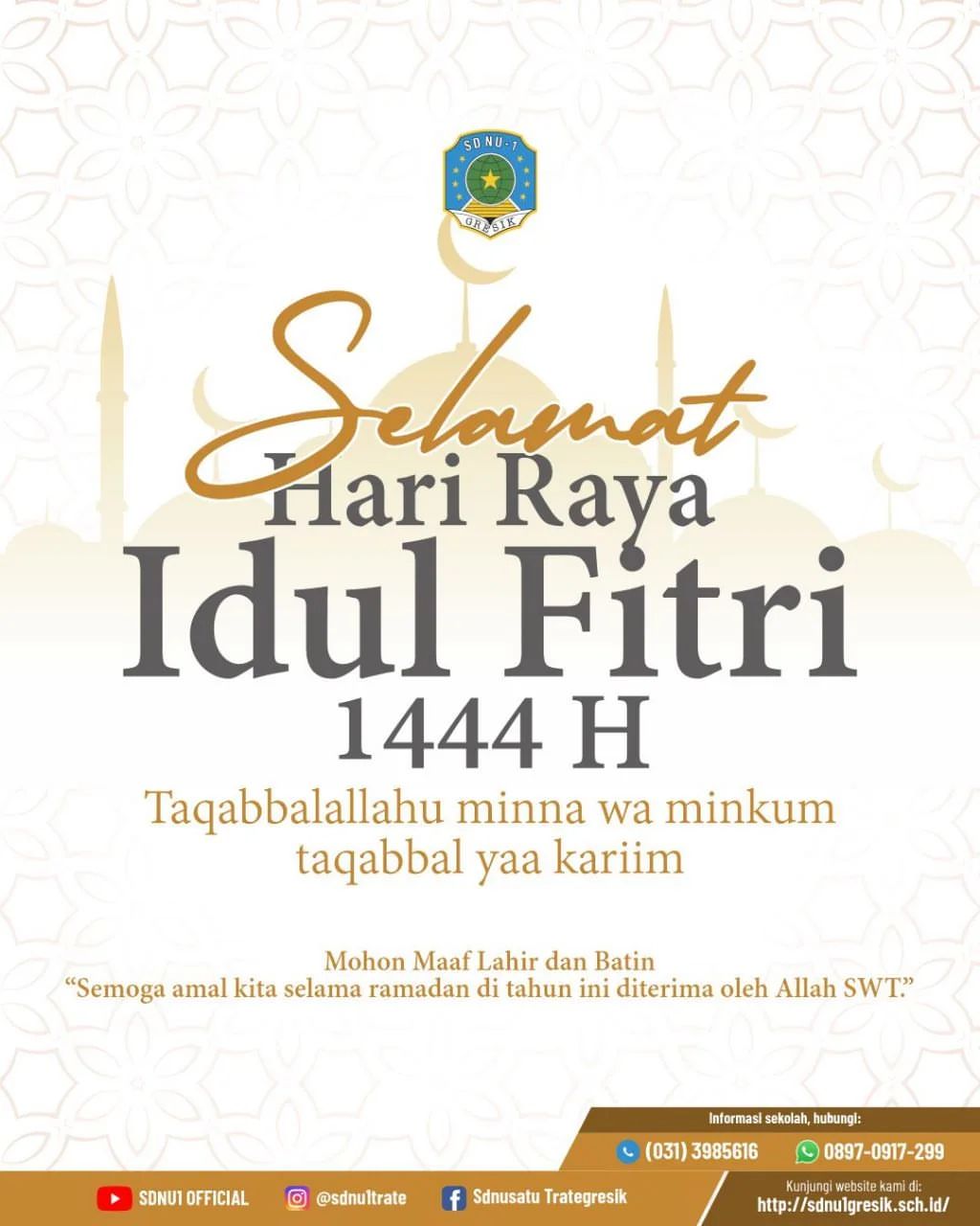 Selamat Hari Raya Idul Fitri 1444H